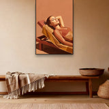 Midday Siesta sfeerbeeld met zwarte baklijst in bohemien interieur