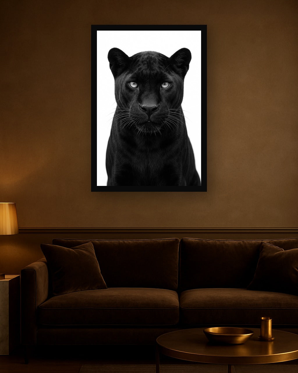 Midnight Coat interieur mockup met zwarte lijst