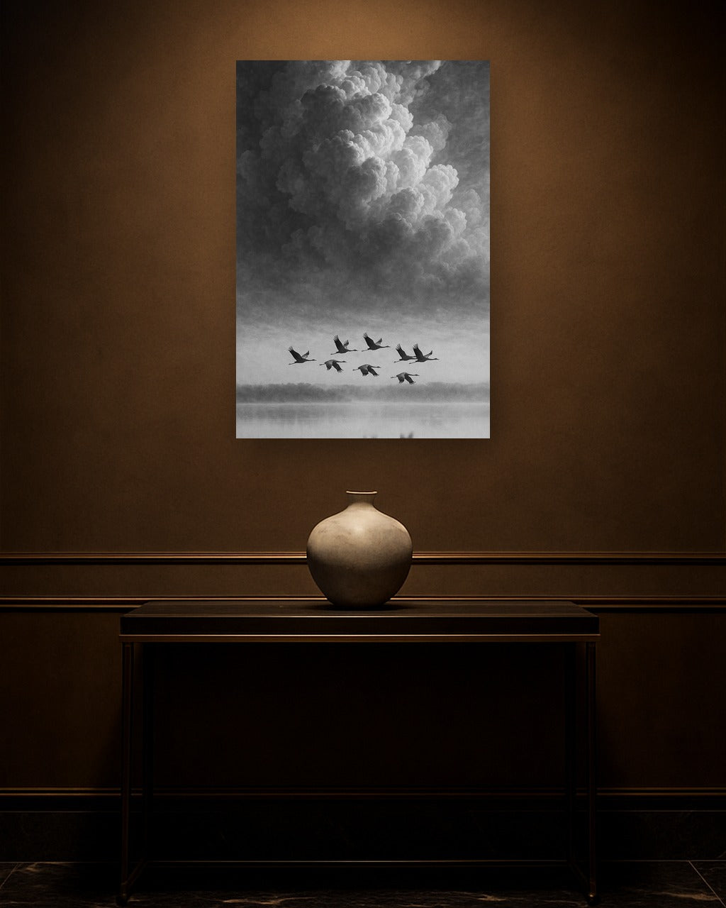 Mist Flight interieur mockup zonder lijst