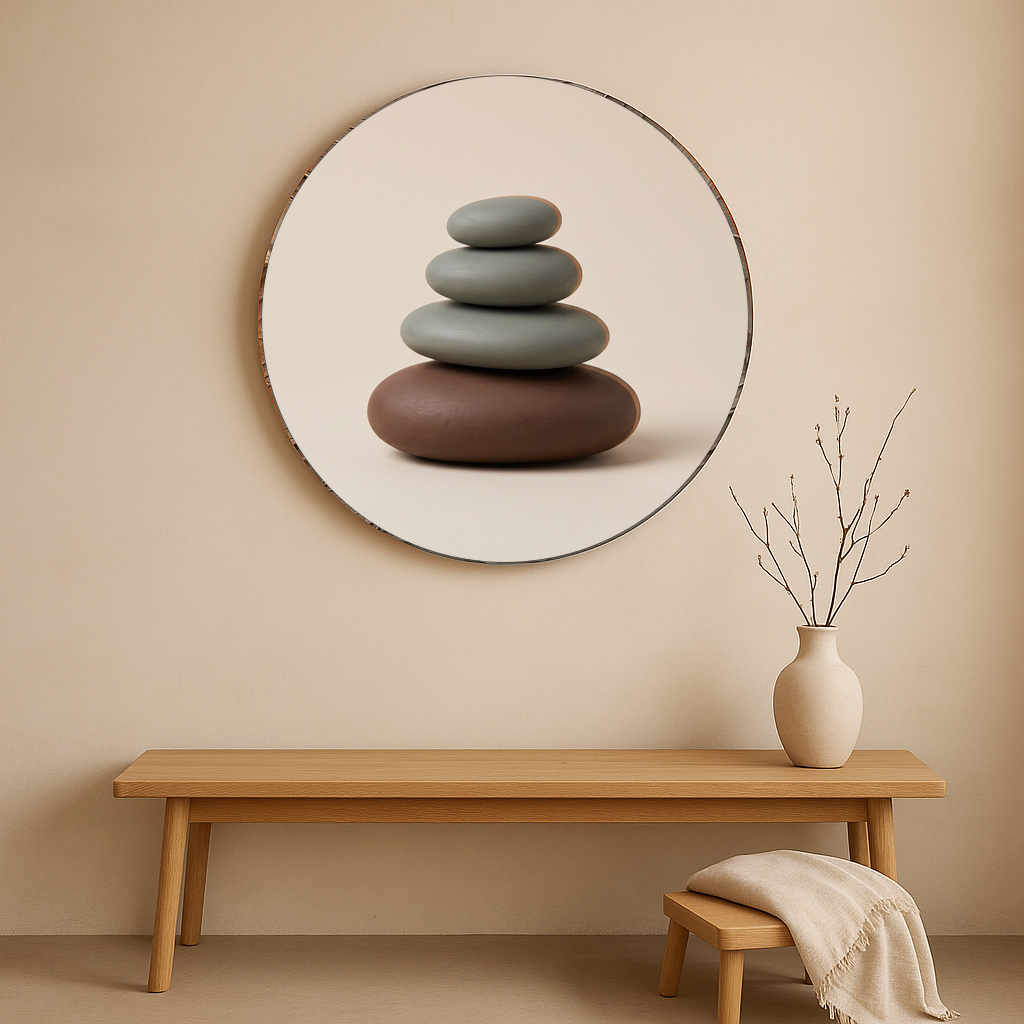 Stone Balance in een japandi interieur