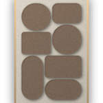 Panneau en feutre acoustique Monolith Cocoa, cadre caisse naturel