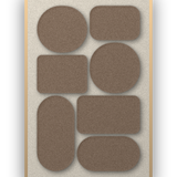 Panneau en feutre acoustique Monolith Cocoa, cadre caisse naturel