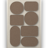Panneau en feutre acoustique Monolith Cocoa avec cadre caisse blanc, détouré