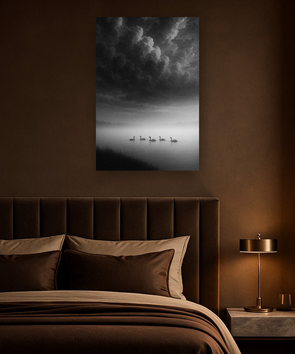 Morning Veil interieur mockup zonder lijst