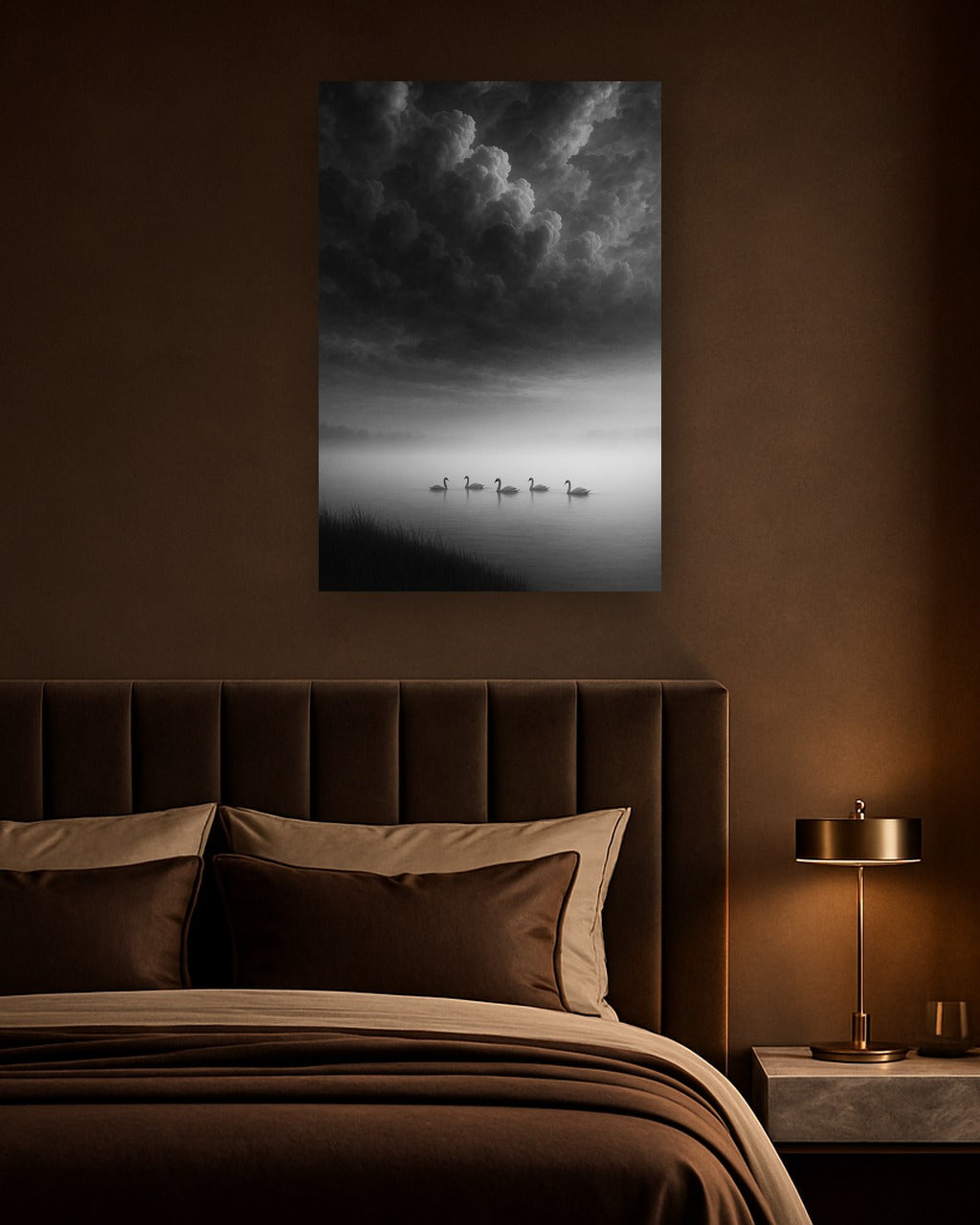Morning Veil interieur mockup zonder lijst