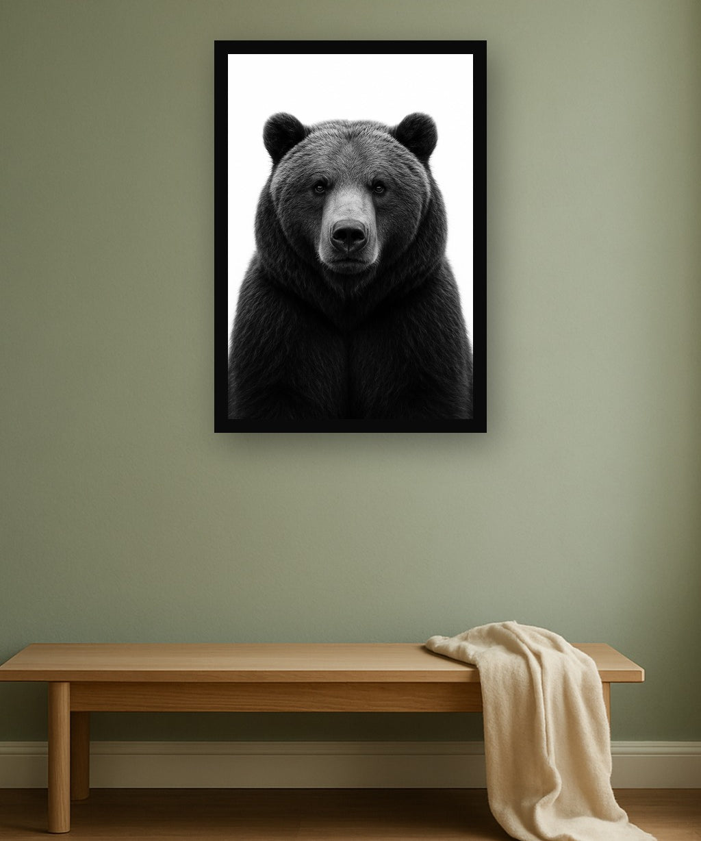 Northern Weight interieur mockup met zwarte lijst