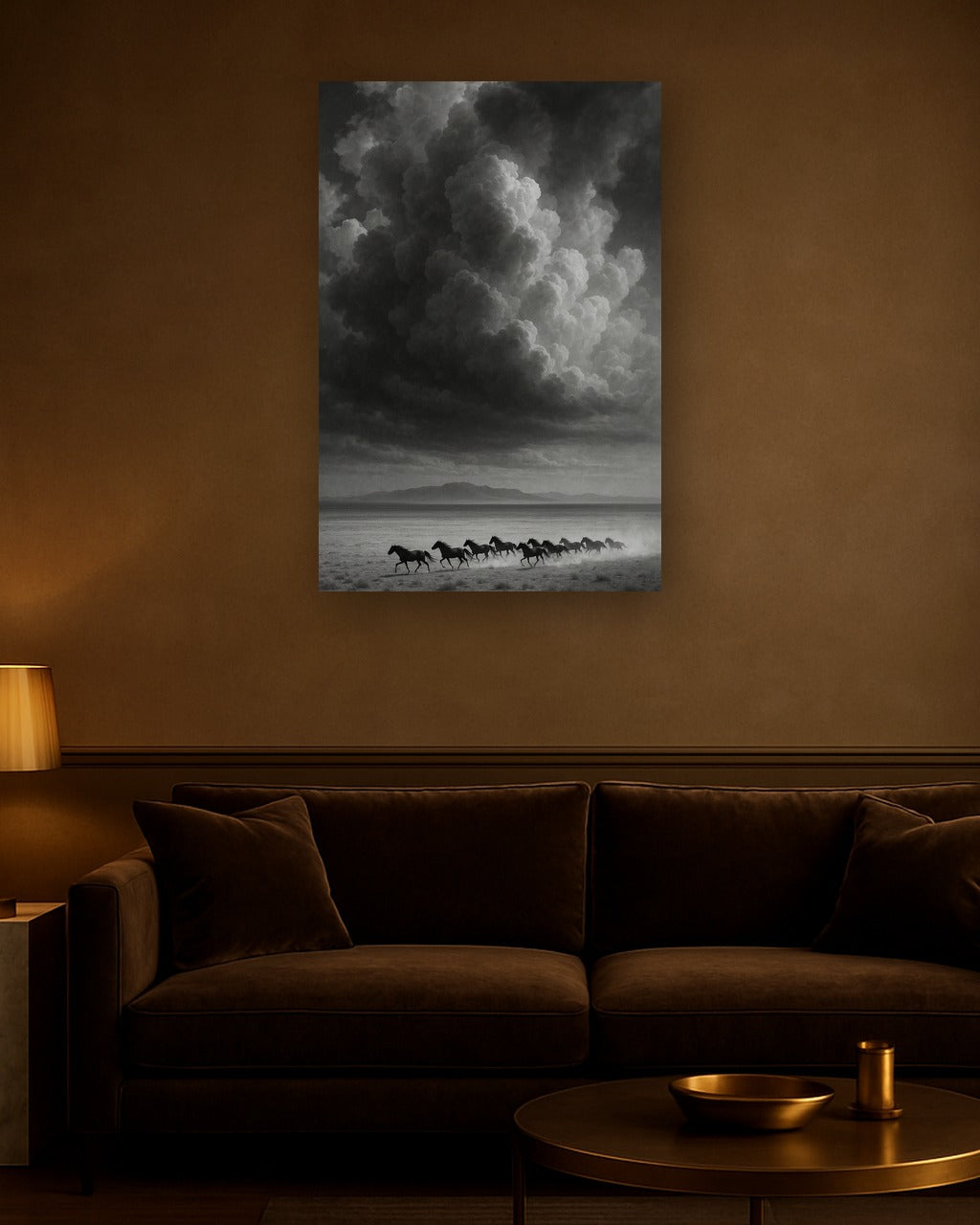 Ochre Dust interieur mockup zonder lijst