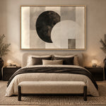 Paired Moons sfeerbeeld met baklijst in naturel hout in een slaapkamer