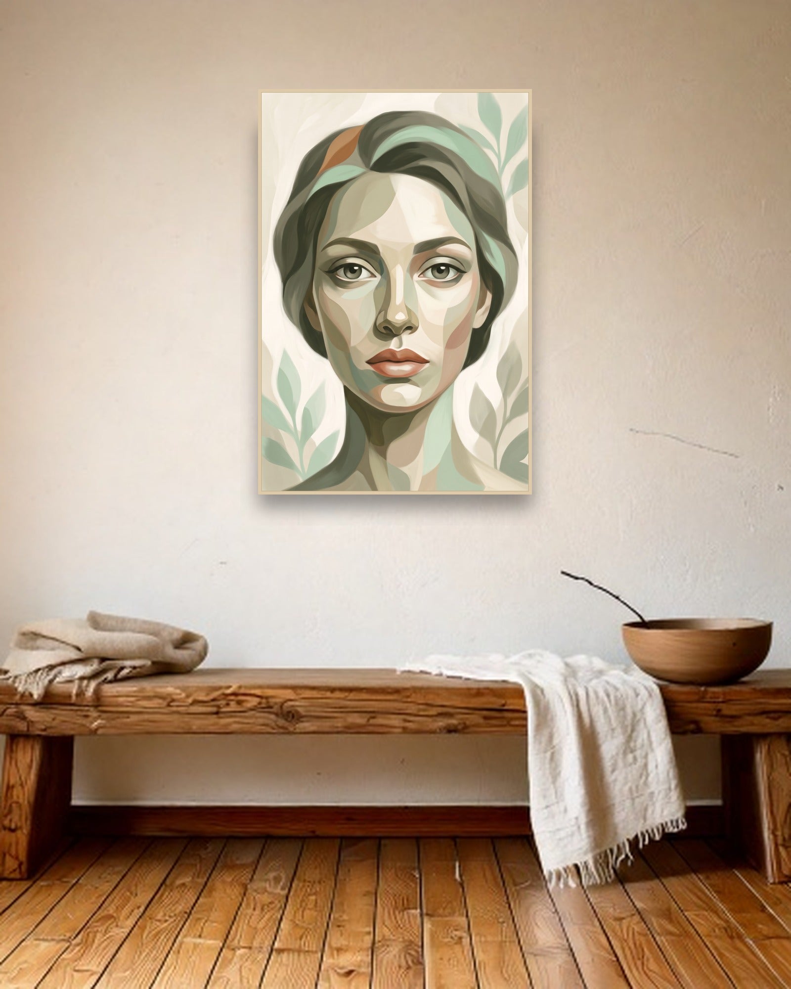 Quiet Facets Stimmungsbild mit hellem Holzrahmen im ländlichen Interieur