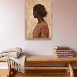 Quiet Silhouette Stimmungsbild ohne Rahmen im skandinavischen Interieur