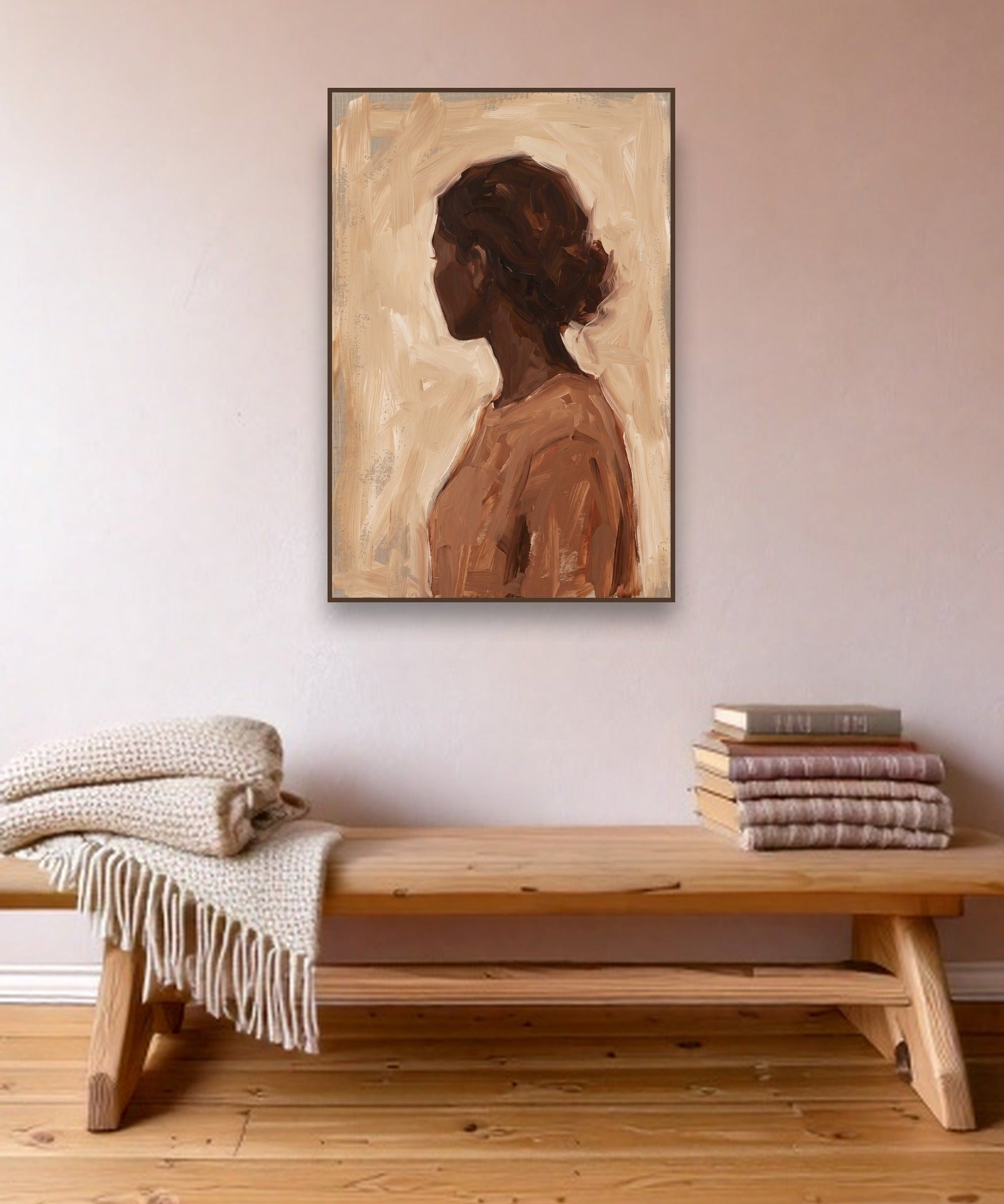 Quiet Silhouette sfeerbeeld met kastanjebruine (wenge) baklijst
