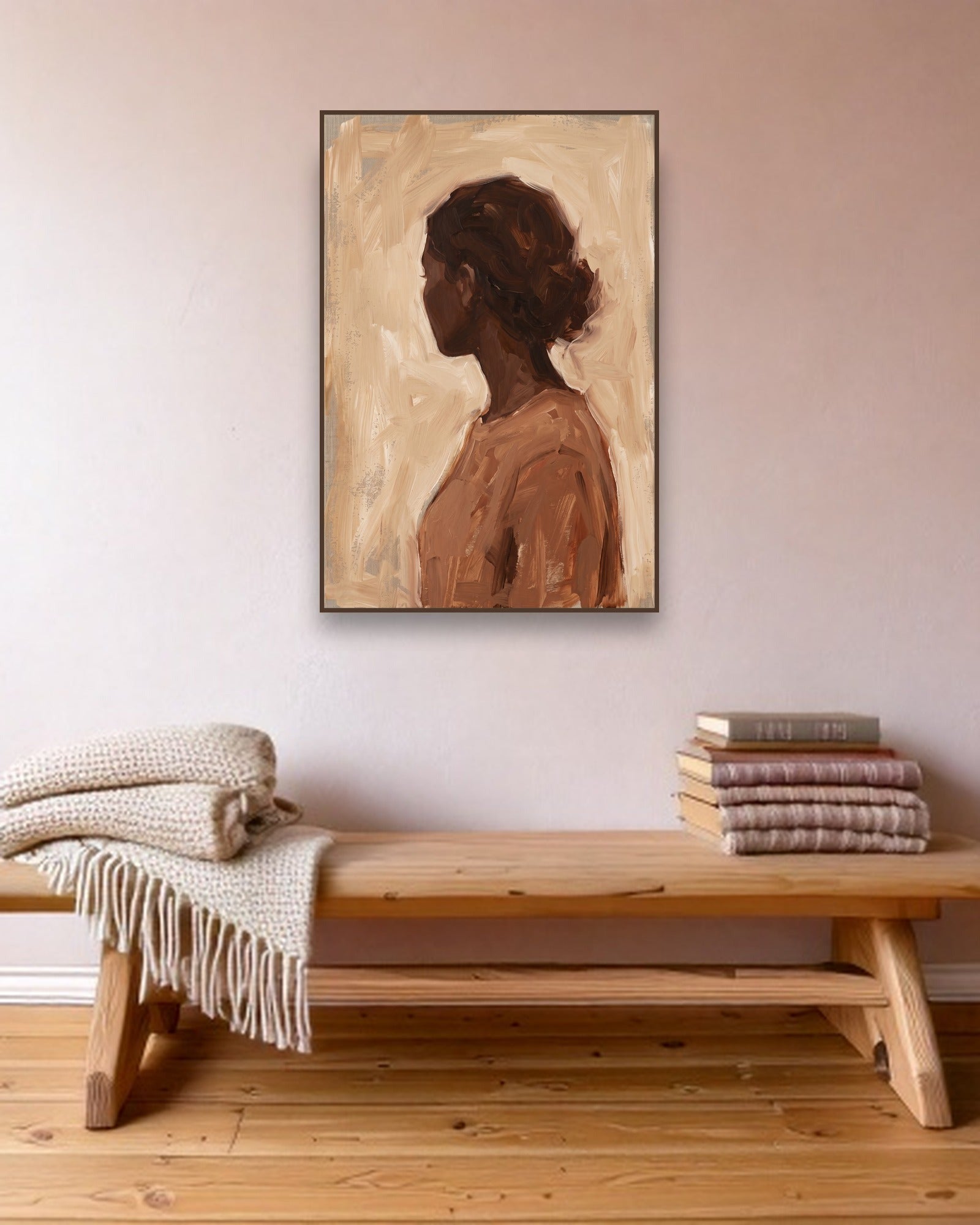 Quiet Silhouette sfeerbeeld met kastanjebruine (wenge) baklijst