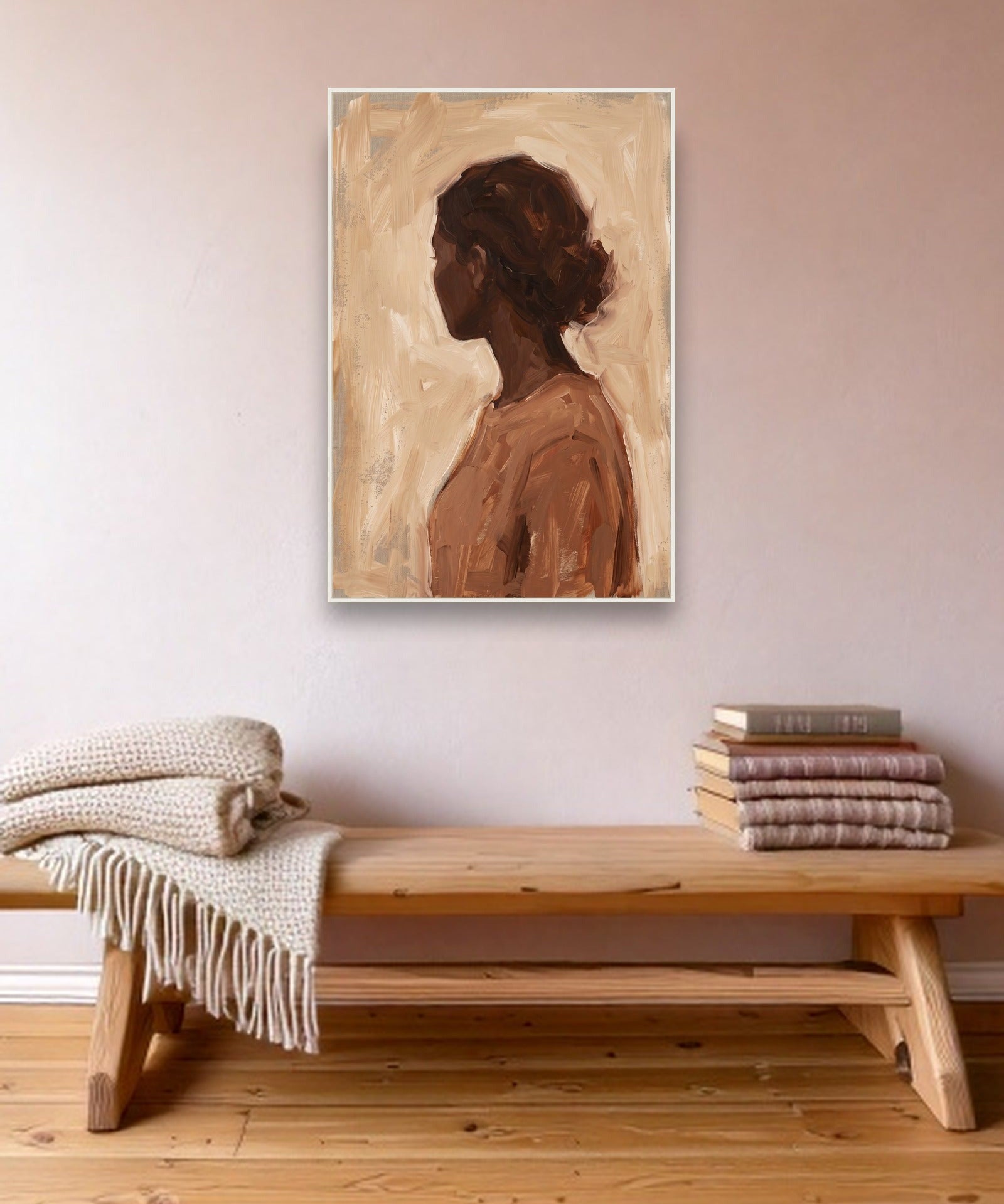 Quiet Silhouette sfeerbeeld met witte baklijst