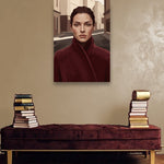 Red Coat ambiance sans cadre dans un intérieur de luxe moderne