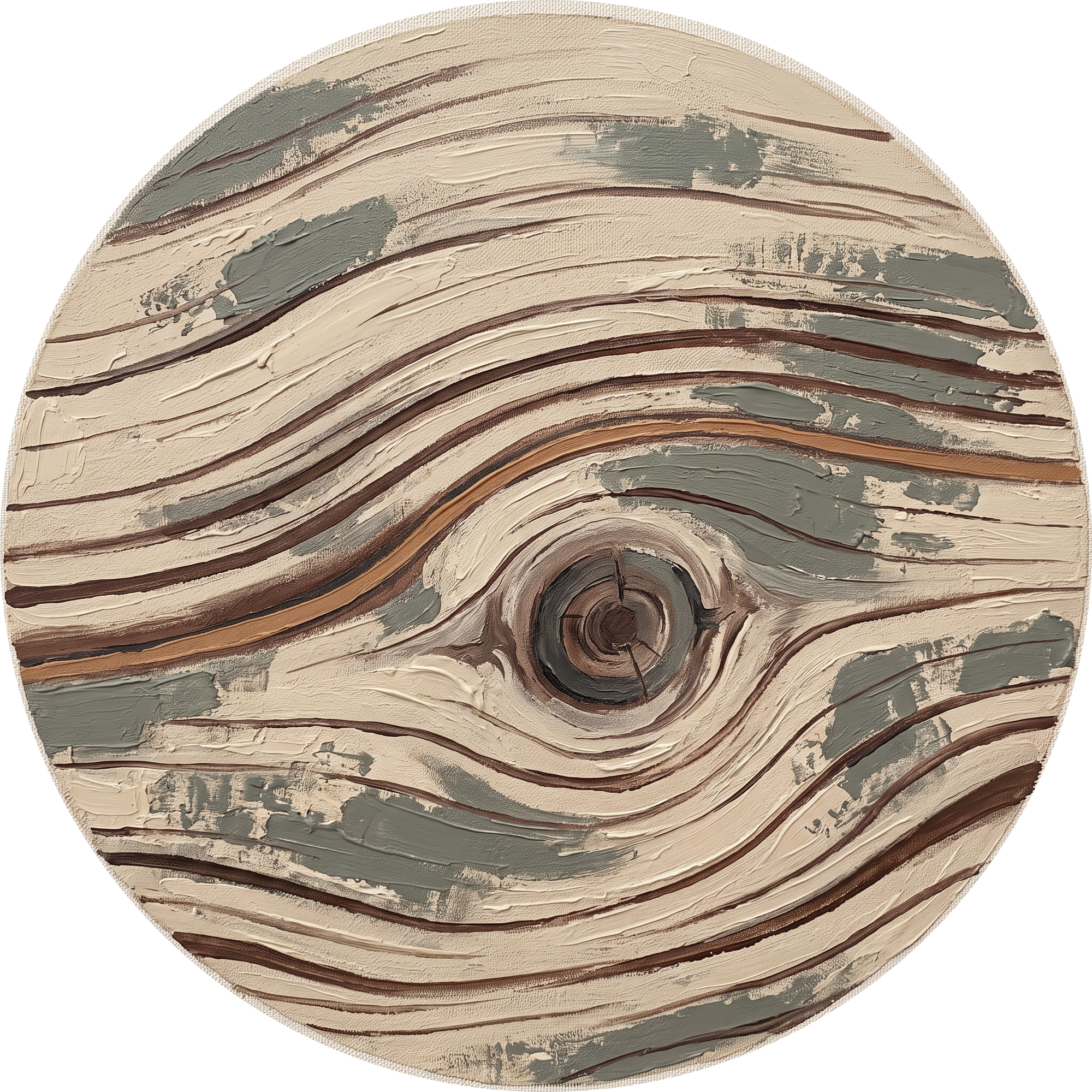 Cedar Line, rond kunstwerk op dibond van Wandkraft, Land of the Rising Sun