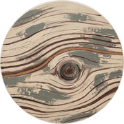Cedar Line, œuvre ronde sur dibond de Wandkraft, Land of the Rising Sun