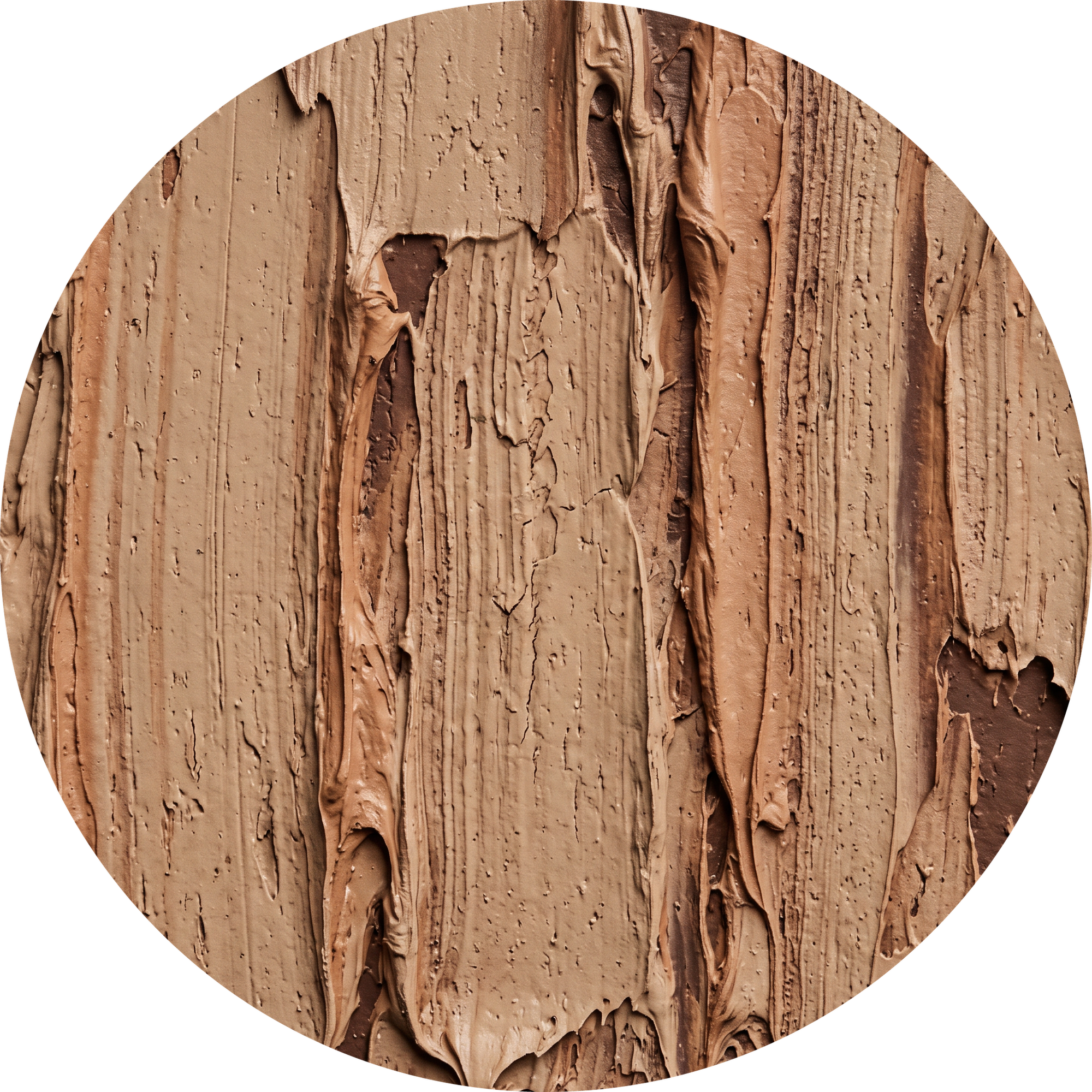 Clay Cantata, rond kunstwerk op dibond van Wandkraft, Structure Art