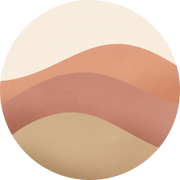 Dune Horizon, rundes Kunstwerk auf Dibond von Wandkraft, Land of the Rising Sun