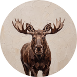 Marsh King, rond kunstwerk op dibond van Wandkraft, Wildlife