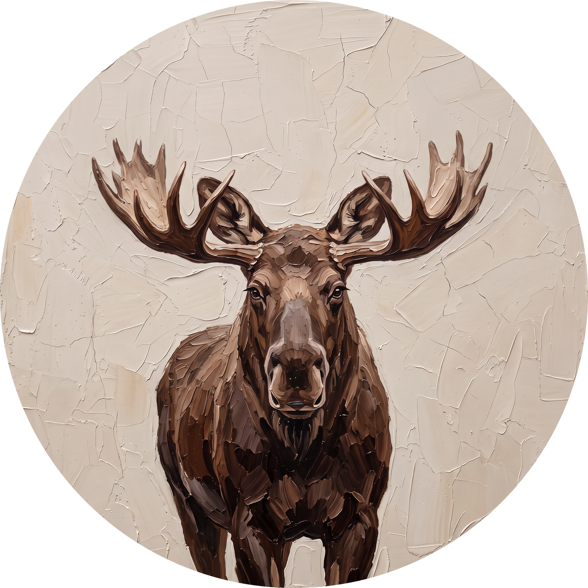 Marsh King, rond kunstwerk op dibond van Wandkraft, Wildlife