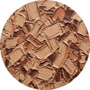 Sienna Fresco, rundes Kunstwerk auf Dibond von Wandkraft, Structure Art