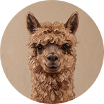 Wool Cloud, rond kunstwerk op dibond van Wandkraft, Wildlife