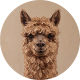 Wool Cloud, rond kunstwerk op dibond van Wandkraft, Wildlife