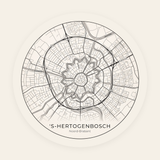 's-Hertogenbosch stadskaart rond