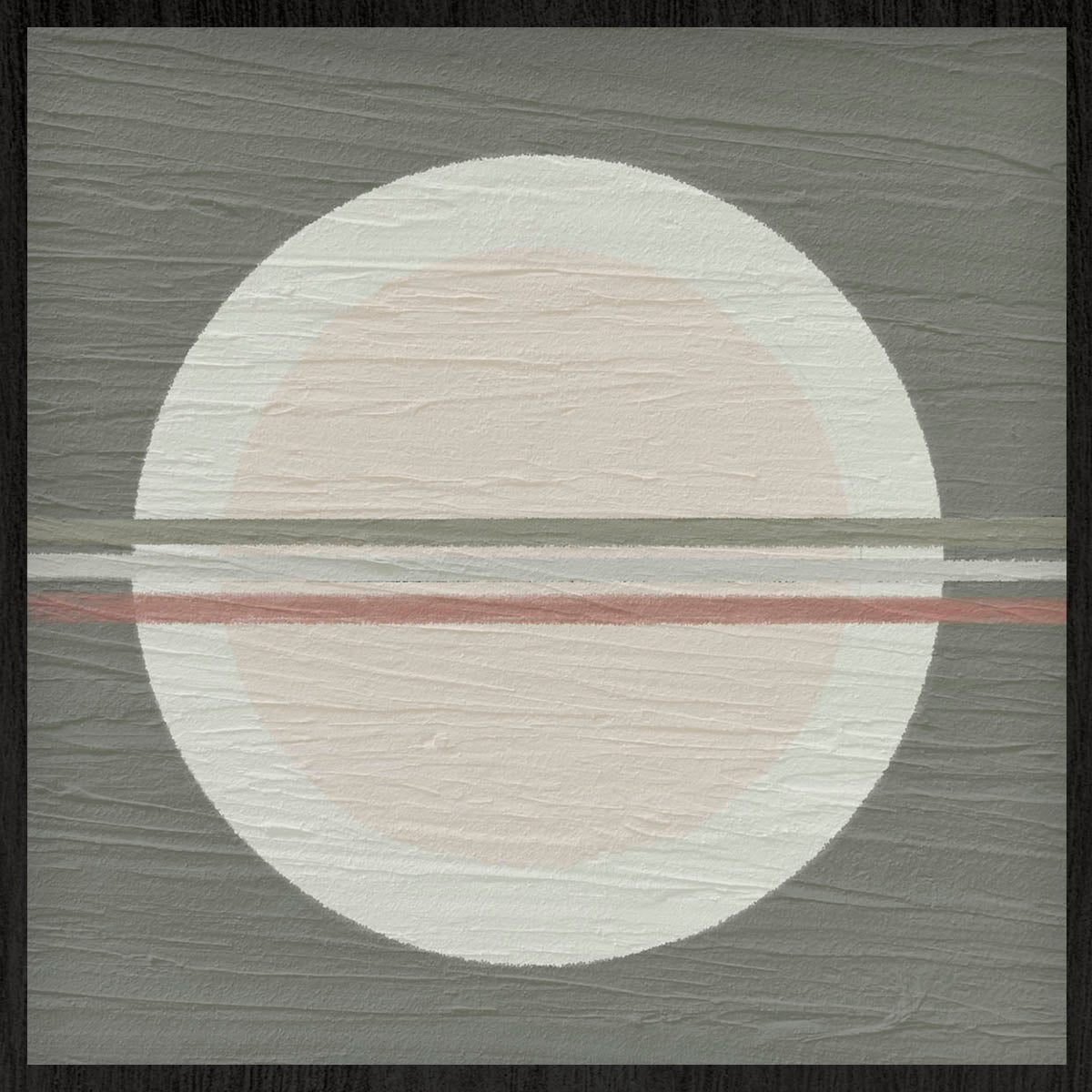 Jupiter Walldecoration Wandkraft Art Structure lijst Zwart