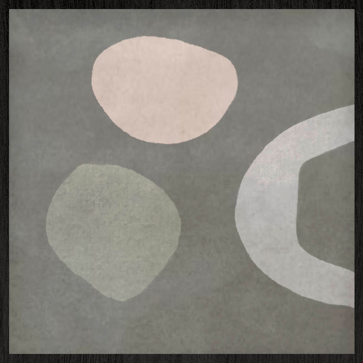 Minimalistic Walldecoration Wandkraft Art Structure lijst Zwart