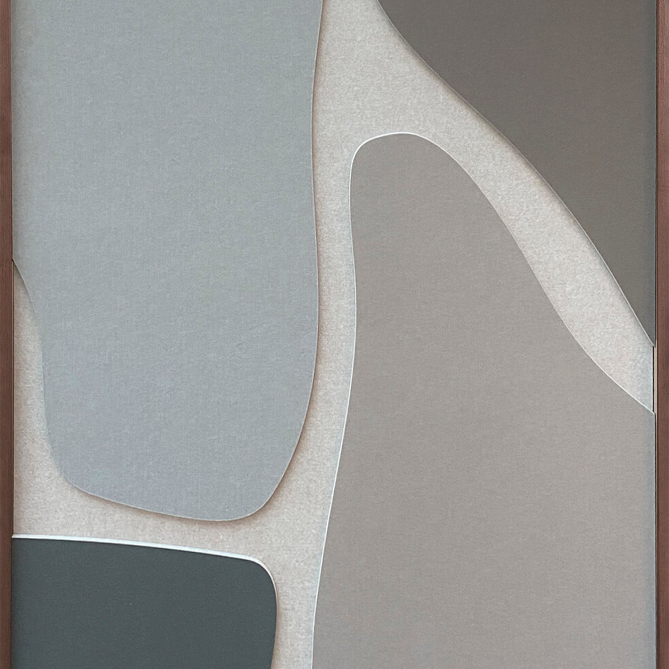 Distance Walldecoration Wandkraft 80x120 cm Baklijst Teak