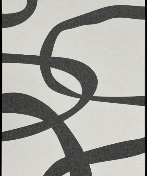 Feltro Acustico 001 Walldecoration Wandkraft 80x120 cm Baklijst Zwart Wit
