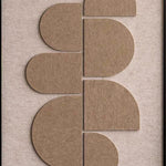 Feltro Acustico 002 Walldecoration Wandkraft Baklijst Zwart Beige