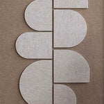 Feltro Acustico 002 Walldecoration Wandkraft Blind Metalen Ophangsysteem Bruin