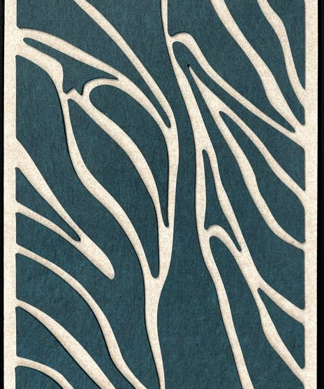 Feltro Acustico 003 Walldecoration Wandkraft 80x120 cm Baklijst Zwart Groen