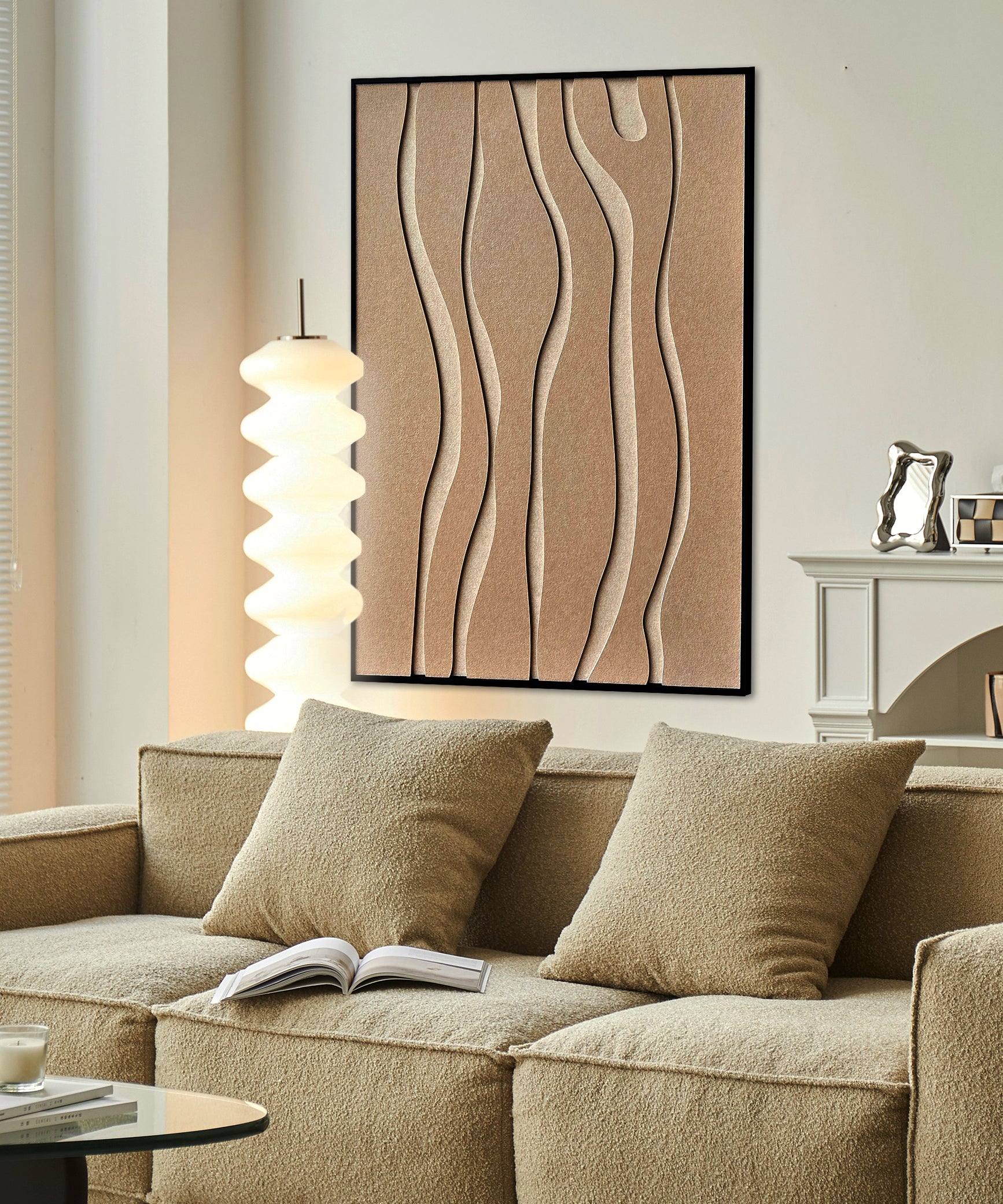 As waves return Walldecoration Wandkraft