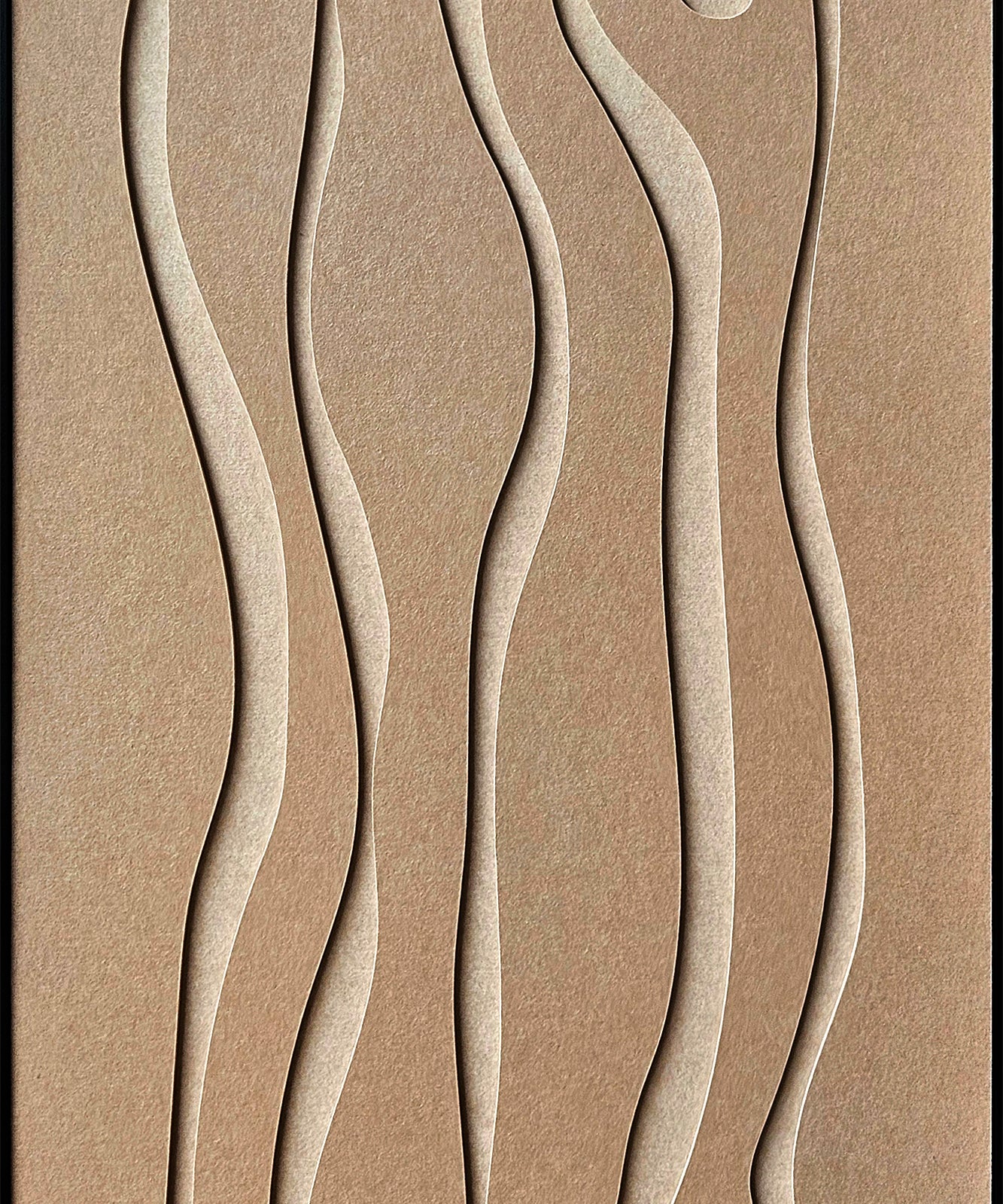 As waves return Walldecoration Wandkraft 80x120cm Baklijst Zwart
