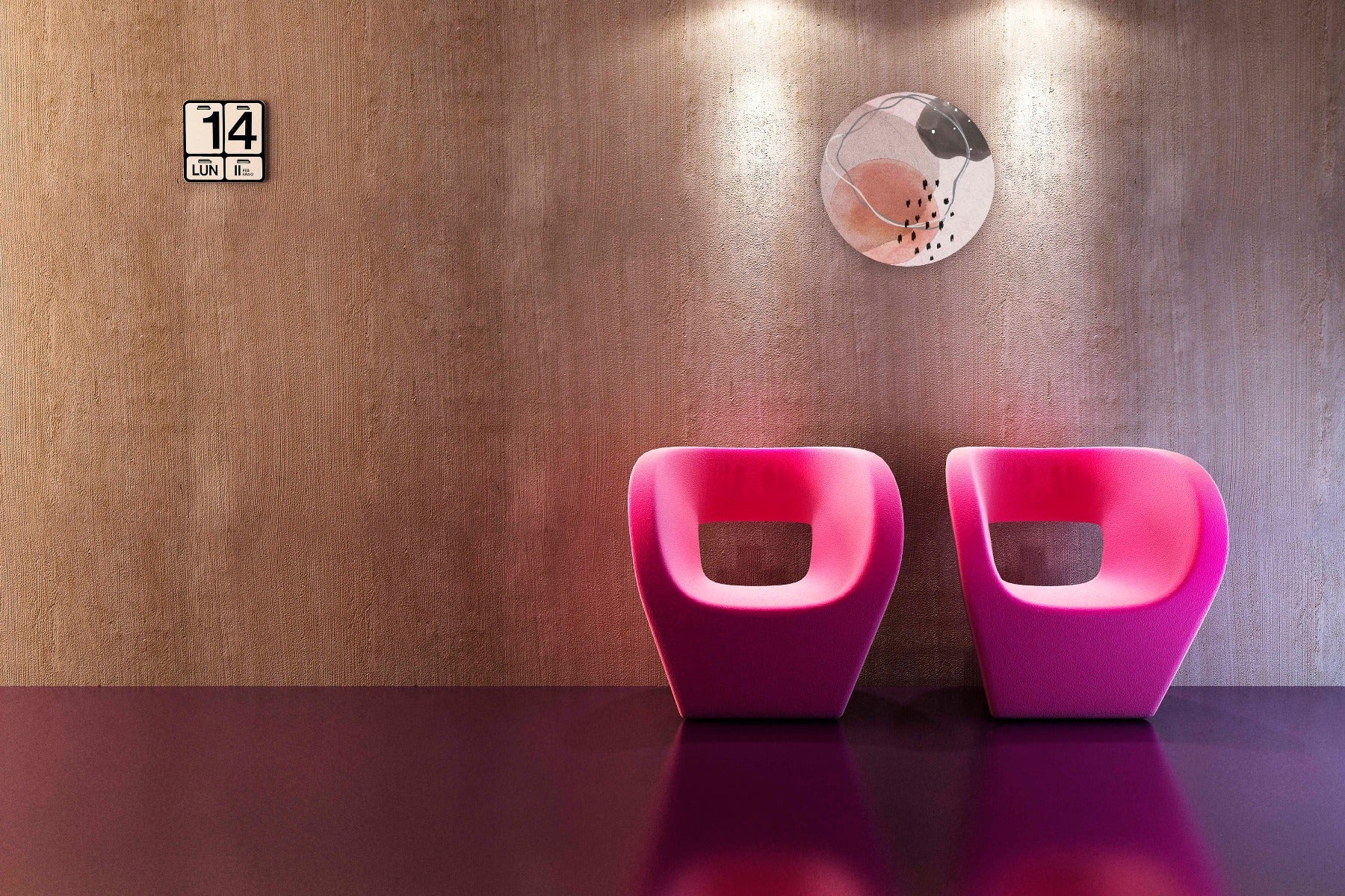 Organic Shapes 001 Walldecoration Wandkraft