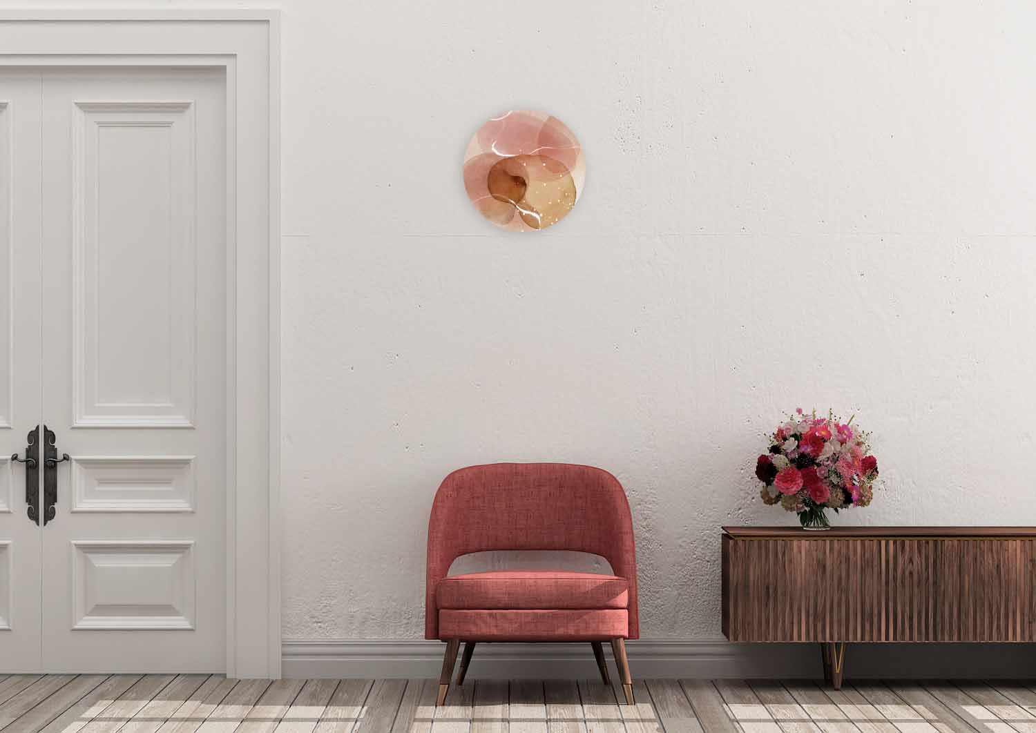 Organic Shapes 004 Walldecoration Wandkraft