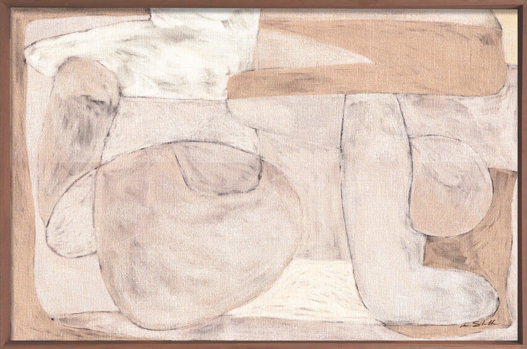 Essence Walldecoration Wandkraft 120x80 cm Baklijst Zwart