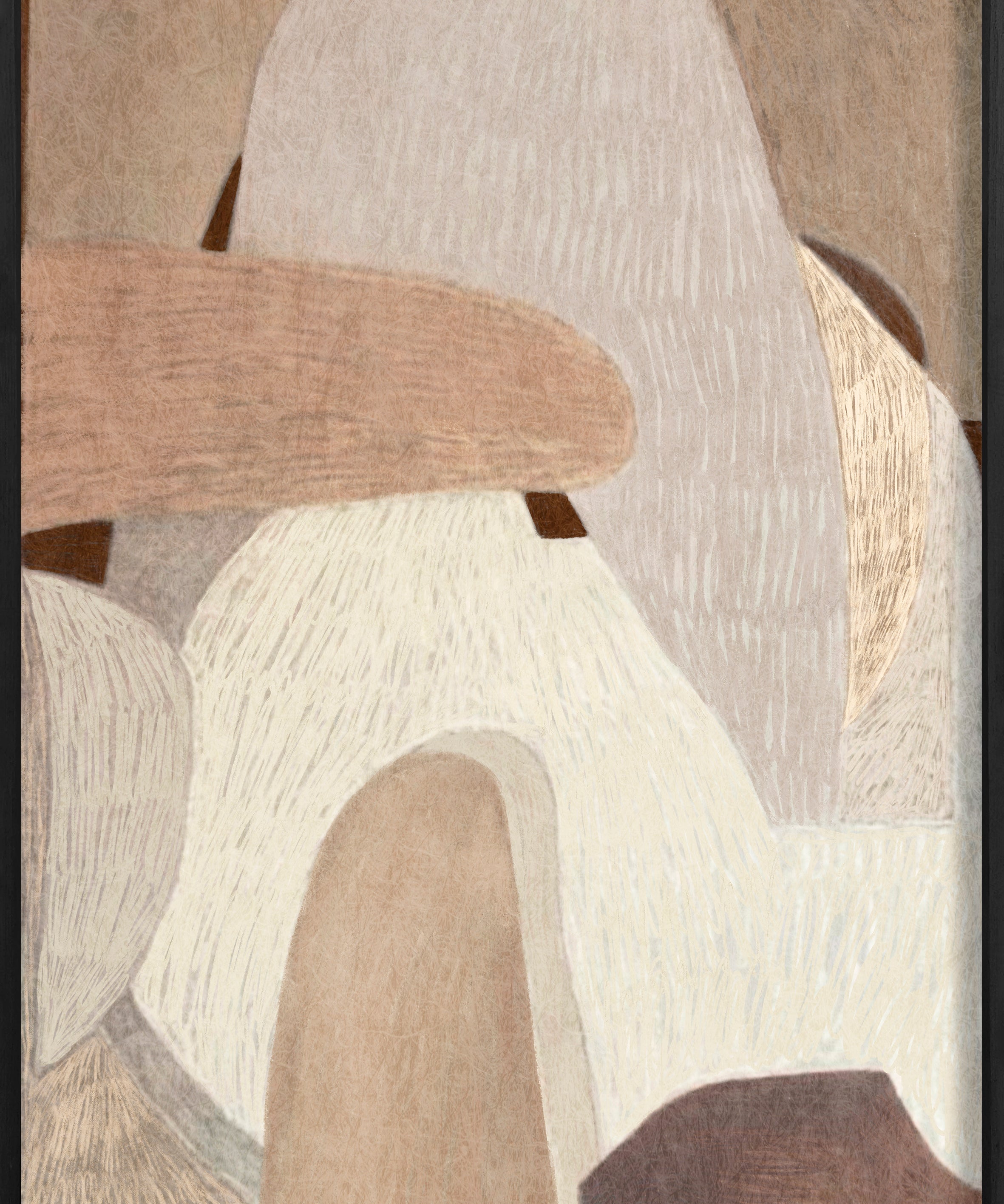 Tahao Walldecoration Wandkraft 80x120 cm Baklijst Zwart
