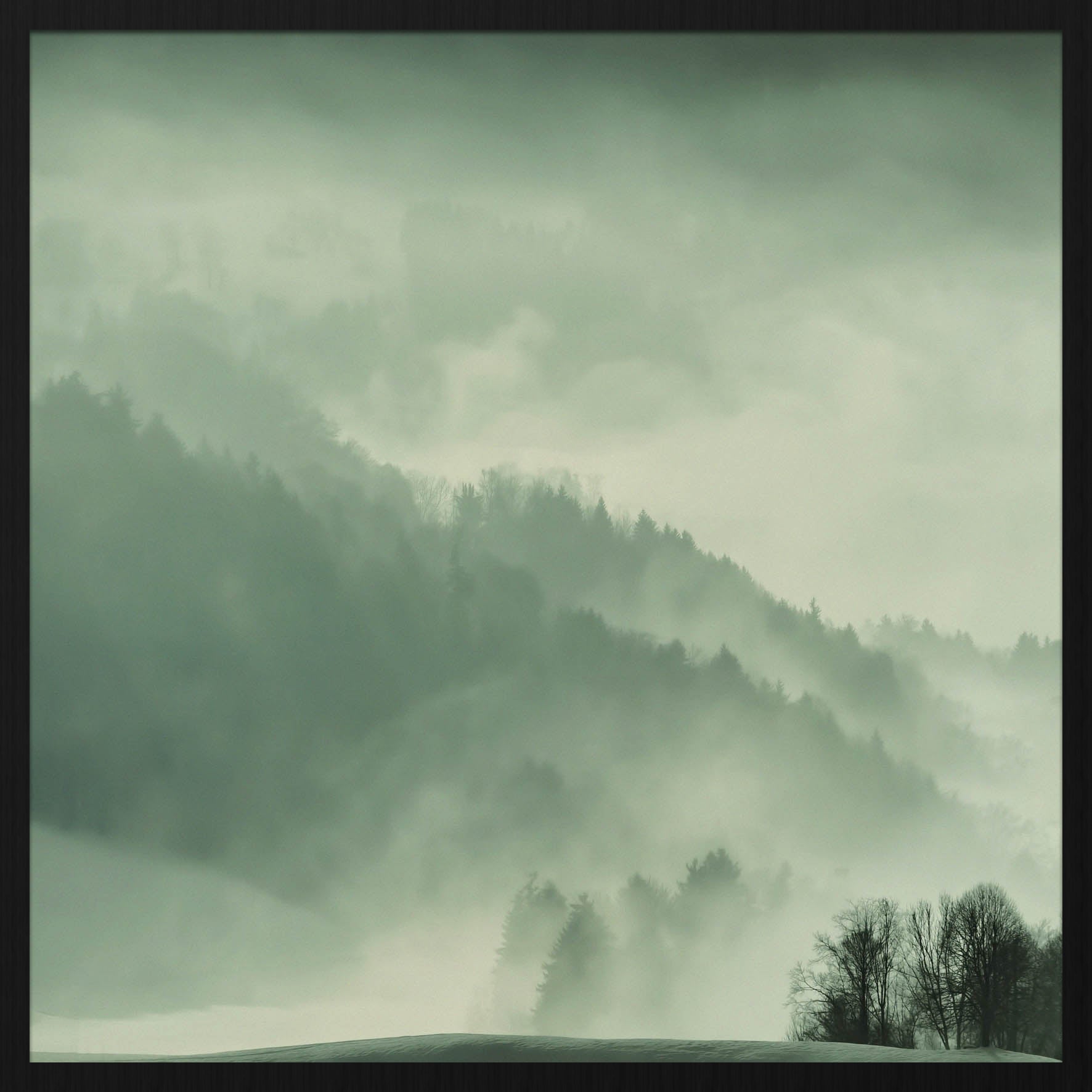 Winter Wonders 004 Walldecoration Wandkraft 74x74 cm