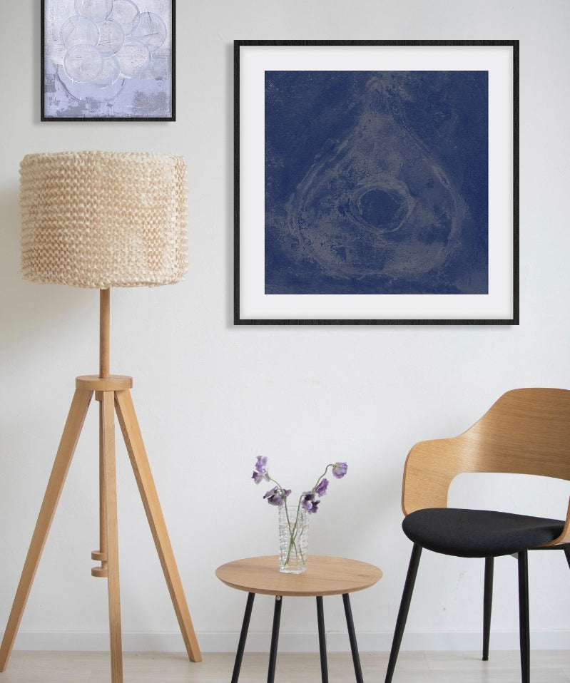 Water Drop in Blue Walldecoration Wandkraft