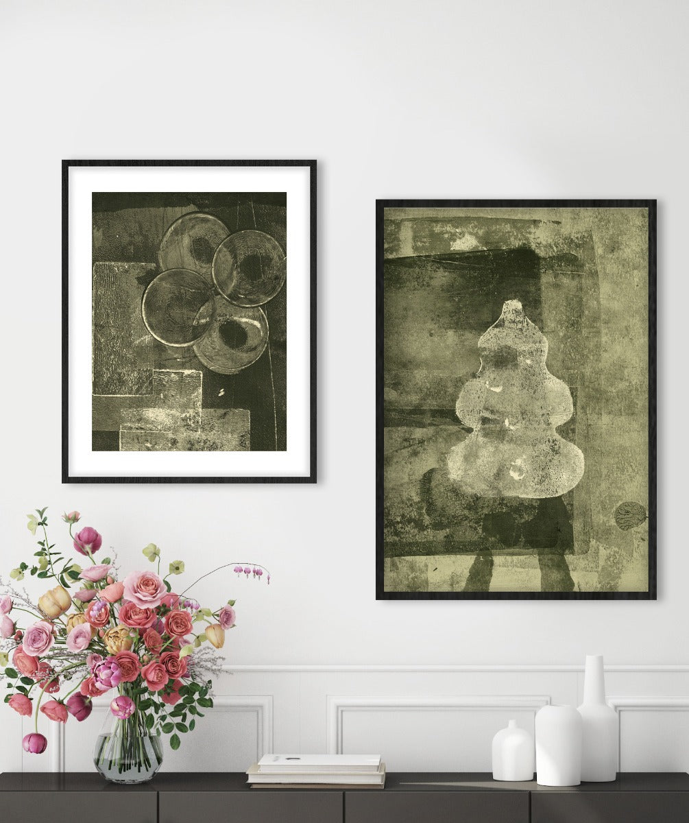 Roller Coaster in Green Walldecoration Wandkraft