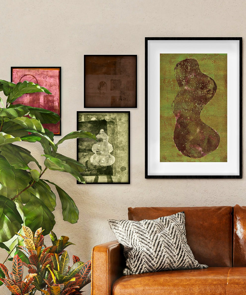 Shadow in Green Walldecoration Wandkraft