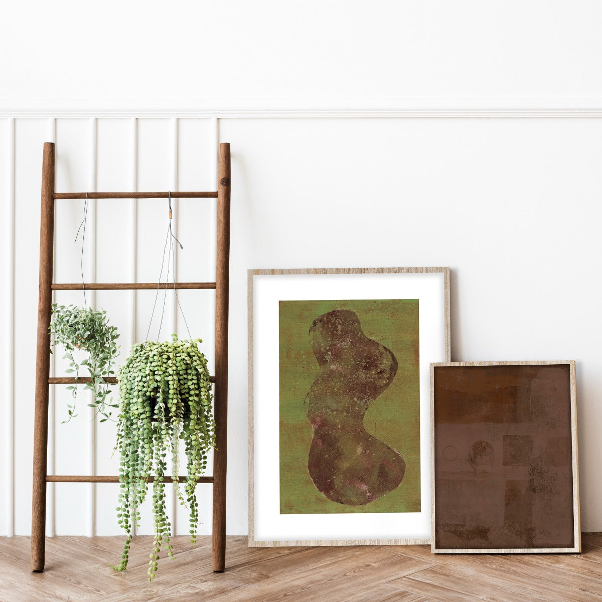 Home is a feeling in brown Walldecoration Wandkraft