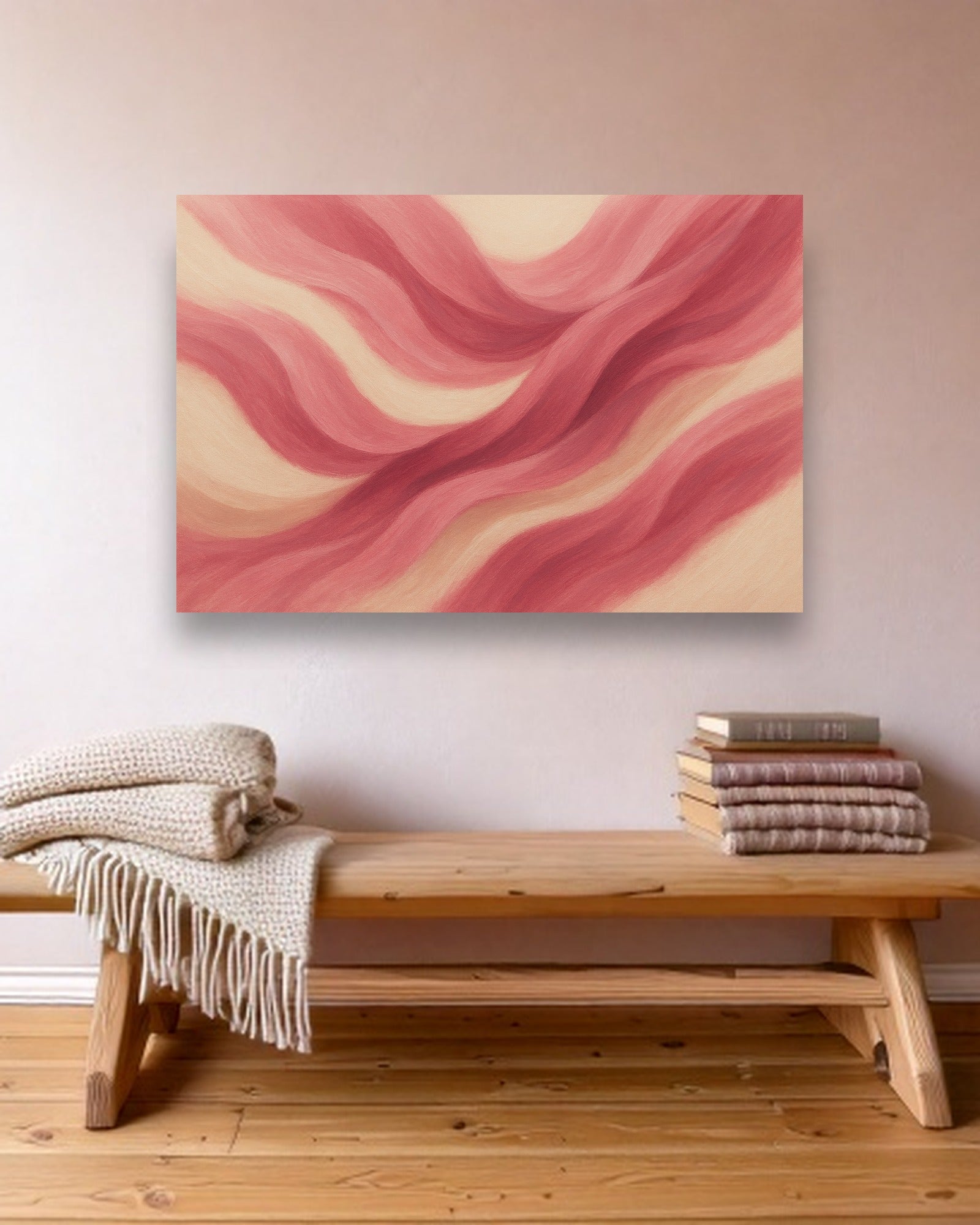 Silk Current sfeerbeeld zonder lijst in Scandinavisch interieur
