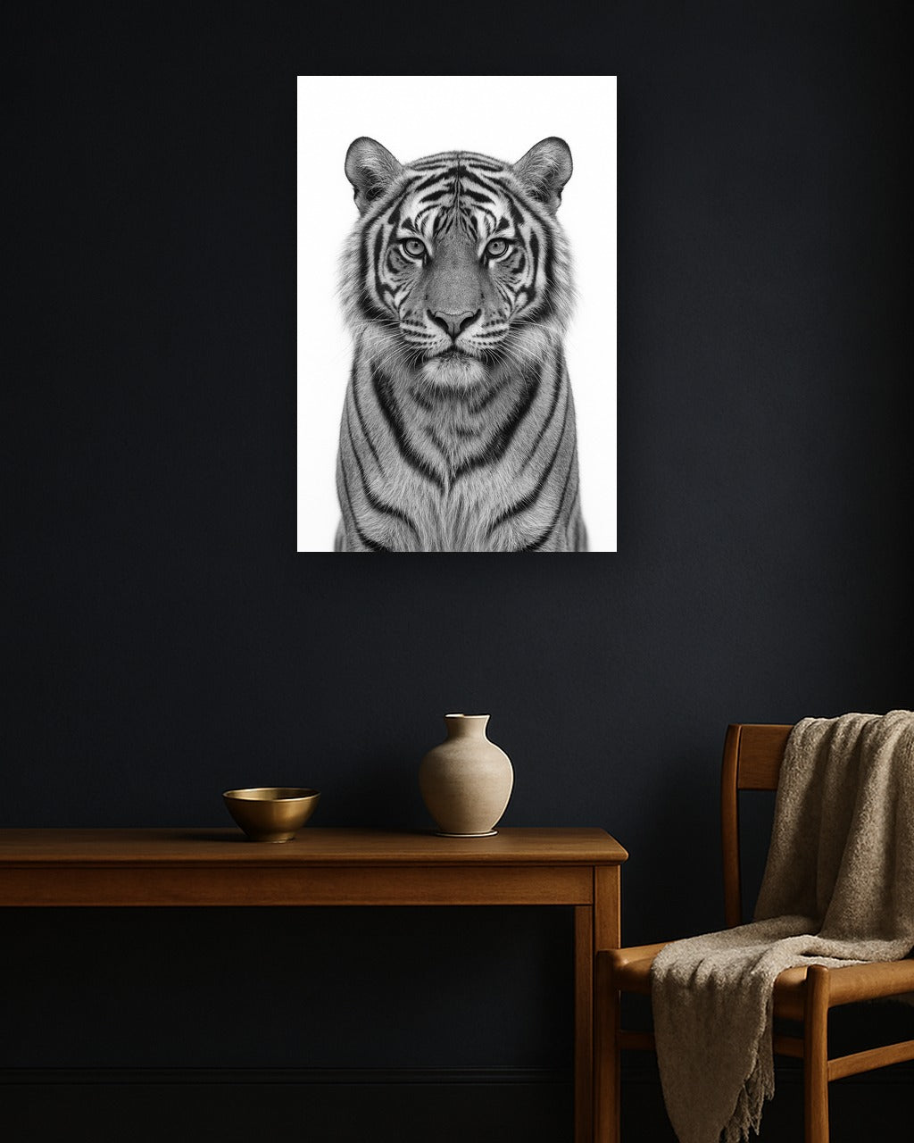 Silver Stripe interieur mockup zonder lijst