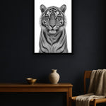 Silver Stripe interieur mockup met zwarte lijst