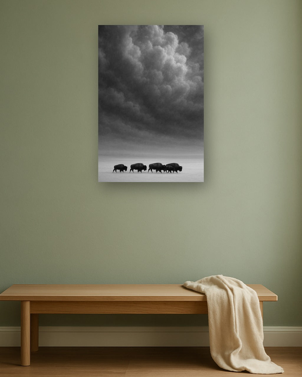 Snow Drift interieur mockup zonder lijst